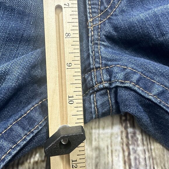 True Religion Jeans Mens 33x33 Blue Ricky Relaxed Straight Light Wash Denim - Picture 13 of 16